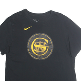 NIKE Mens Black & Yellow Graphic T-Shirt XL Short Sleeve Crew Neck Sportswear