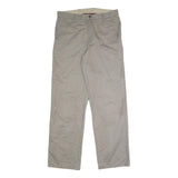 WOOLRICH Mens Cotton Blend Beige Regular Straight Trousers W32 L31 Casual