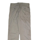 WOOLRICH Mens Cotton Blend Beige Regular Straight Trousers W32 L31 Casual