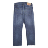 LEVI'S 501 Mens Jeans Blue Classic Straight Denim Medium W30 L27 Button Closure