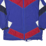 MARKA LINE Mens Blue Red Green Colourblock Jacket L Polyester Blend Zip