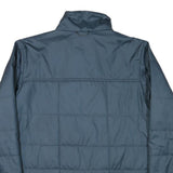 COLUMBIA Mens Blue Jacket S Polyester Blend Plain Lightweight Outdoor Zip