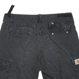 CARHARTT Mens Shorts Black Cargo M W30 Durable Cotton Blend Workwear