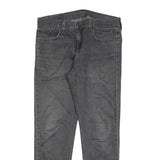 LEVI'S 502 HI-BALL Mens Slim Jeans Grey Denim W33 L30 Cotton Blend Zip