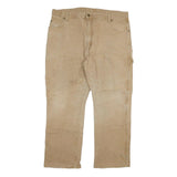 DICKIES Mens Regular Fit Jeans Beige Cotton Blend W40 L30 Workwear Utility