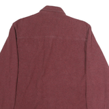 GRIZZLY MOUNTAIN Mens Maroon Cotton Shirt M Casual Long Sleeve Buttoned Pockets