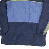 COLUMBIA Mens Blue & Green Outdoor Jacket XL Polyester Colourblock Zip