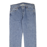 LEVI'S 501 Mens Jeans Blue Regular Straight Denim Medium W38 L32 Classic Fit