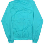 CHAMPION Mens Blue Half Zip Hooded Jacket S Polyester Plain Lightweight Casual