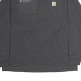 CARHARTT Mens Grey King Pine Building Restoration Graphic Long Sleeve Crew Neck
