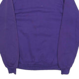 JERZEES Womens Purple Crew Neck L Sweatshirt Cotton Blend Pullover Woven