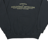 OARSMAN Mens Black Sonora CA Mountain Springs Golf Club Crew Neck XL Cotton