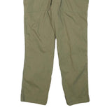 LEVI'S Womens Cotton Blend Olive Slim Straight Trousers W32 L26 Utility Pocket