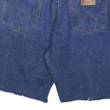 WRANGLER Mens Denim Blue Casual Shorts M W33 Classic Cut-Off Frayed Hem