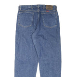 WRANGLER Mens Jeans Blue Regular Straight Denim Medium W34 L32 Classic Zip