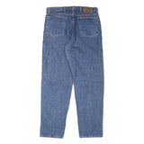 WRANGLER Mens Jeans Blue Regular Straight Denim Medium W34 L32 Classic Zip