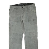 INDUSTRIE Mens Jeans Grey Regular Straight Denim Medium W38 L33 Workwear
