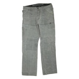 INDUSTRIE Mens Jeans Grey Regular Straight Denim Medium W38 L33 Workwear