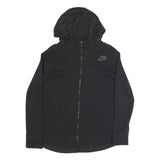 NIKE Womens Black Hoodie Zip Up M Lightweight Casual Sports Sweatshirt