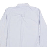 LAUREN RALPH LAUREN Mens Blue & White Striped Shirt L Classic Fit Button Down