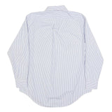 LAUREN RALPH LAUREN Mens Blue & White Striped Shirt L Classic Fit Button Down