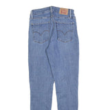 LEVI'S 721 Womens Jeans Blue Slim Skinny Denim Medium W27 L30 Stretch Zip
