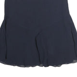 RALPH LAUREN Womens Navy Blue Flare Knee Length Polyester Skirt Size M Elegant