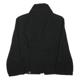 ZARA WOMAN Womens Black Button Blazer S Polyester Blend Woven Tailored Fit Plain