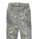 WRANGLER Mens Cotton Relaxed Straight Camouflage Trousers W38 L32 Outdoor Casual