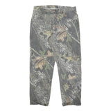 WRANGLER Mens Cotton Relaxed Straight Camouflage Trousers W38 L32 Outdoor Casual