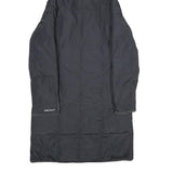 MISS SIXTY Womens Black Hooded Zip Up Longline Polyamide Jacket S Plain Stylish