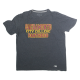 RUSSELL ATHLETIC Mens Grey Sacramento City College Panthers Graphic T-Shirt L