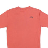THE NORTH FACE Mens Red Graphic T-Shirt S Short Sleeve Crew Neck Explorer Print