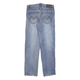 MULTI BLU Mens Regular Fit Blue Denim Jeans W32 L32 Classic Cotton Blend Zip