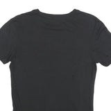 CALVIN KLEIN JEANS Womens Black T-Shirt S Short Sleeve Crew Neck Logo Print