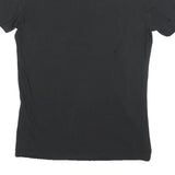 CALVIN KLEIN JEANS Womens Black T-Shirt S Short Sleeve Crew Neck Logo Print