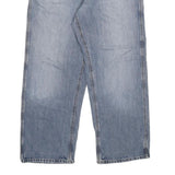 CARHARTT Mens Loose Fit Blue Denim Jeans W36 L30 Zip Closure Casual Workwear