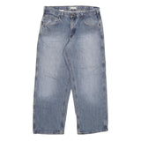 CARHARTT Mens Loose Fit Blue Denim Jeans W36 L30 Zip Closure Casual Workwear