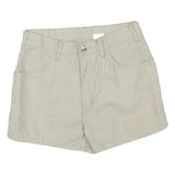 TOP Womens Shorts Beige Casual Plain S W26 Cotton Blend Summer Wear