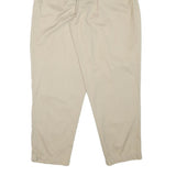 WOOLRICH Womens Cotton Blend Beige Relaxed Trousers W31 L30 Casual Comfortable