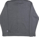 CHAMPION Mens Grey Full Zip Hoodie L Cotton Blend Casual Sweatshirt