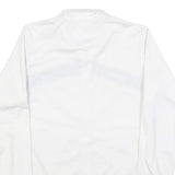 ASICS Mens White & Black Sports Zip Jacket S Polyester Track Top Casual