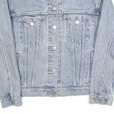 LEVI'S Womens Blue Denim Jacket S Cotton Classic Button Front Casual