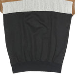 GOTSBURG Mens Black Brown Beige Patterned Cotton Blend Crew Neck Jumper M