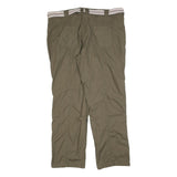 MAXI BLUE Womens Polyester Blend Relaxed Trousers W40 L32 Casual Khaki