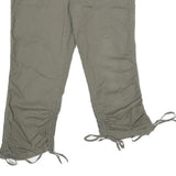 GARAGE Womens Shorts Green Casual Cotton Blend M W30 Button Closure Pockets