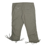 GARAGE Womens Shorts Green Casual Cotton Blend M W30 Button Closure Pockets