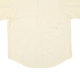 NAUTICA Mens Yellow & Cream Check Cotton Blend Shirt L Casual Smart Button-Up