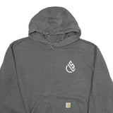 CARHARTT Mens Grey Pullover Hoodie XL Cotton Blend Casual Workwear