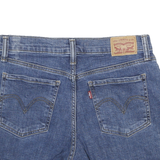 LEVI'S Womens Denim Blue Casual Shorts M W29 Distressed Cuffed Cotton Blend
